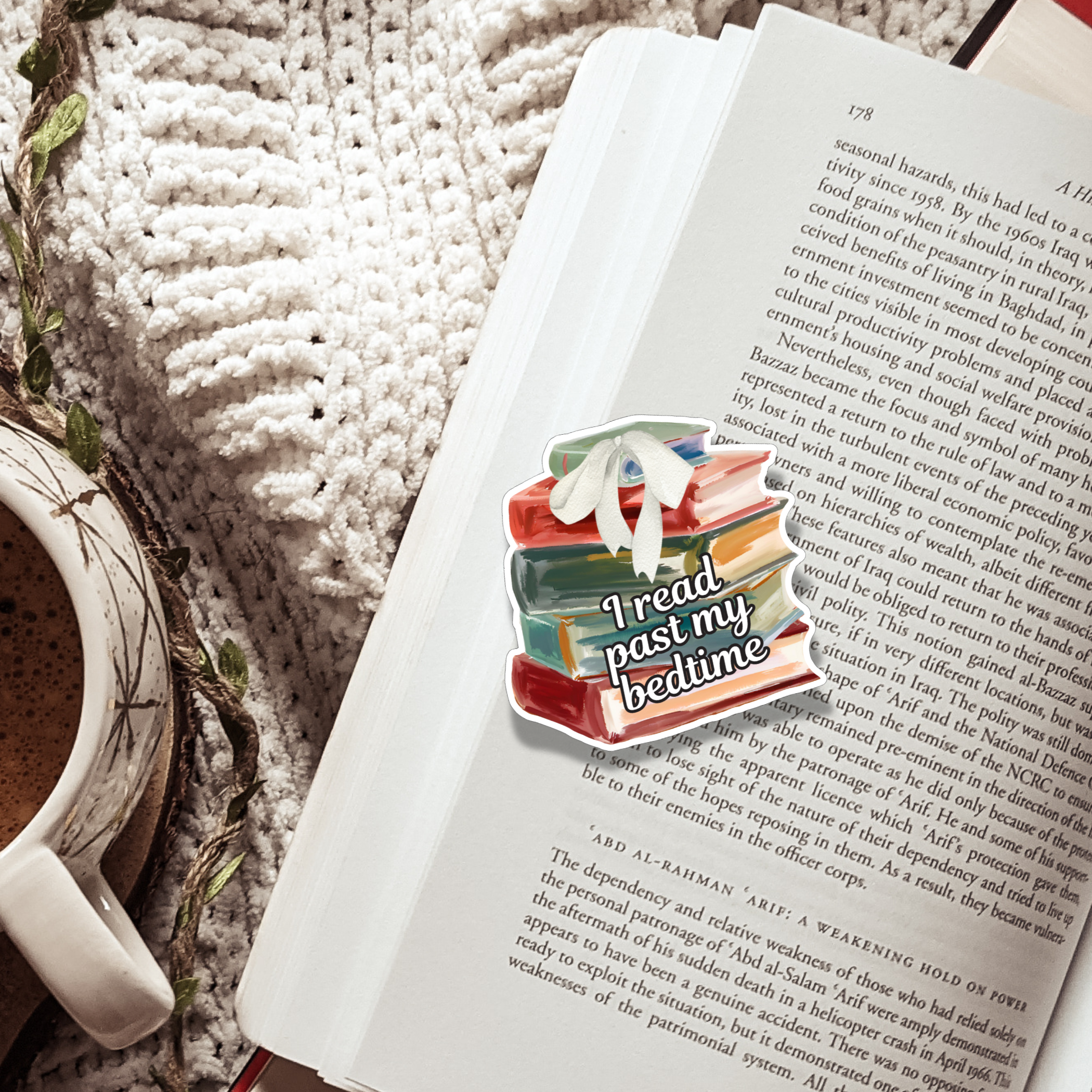 I read past my bedtime | Sticker