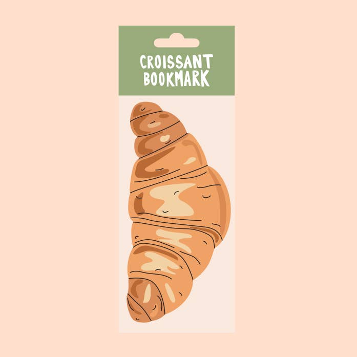 Croissant Bookmark (it's die cut!)