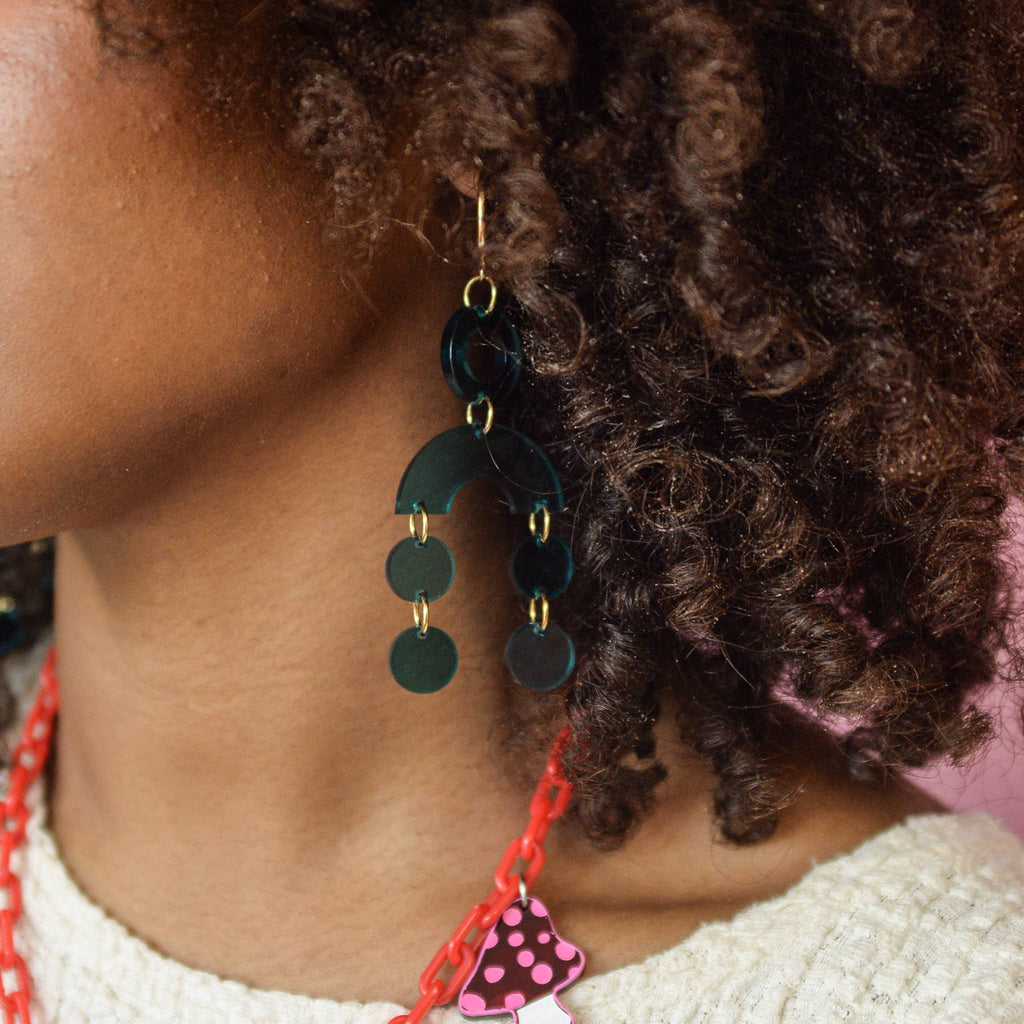 Teal Translucent Statement