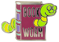 Bookworm Enamel Pin