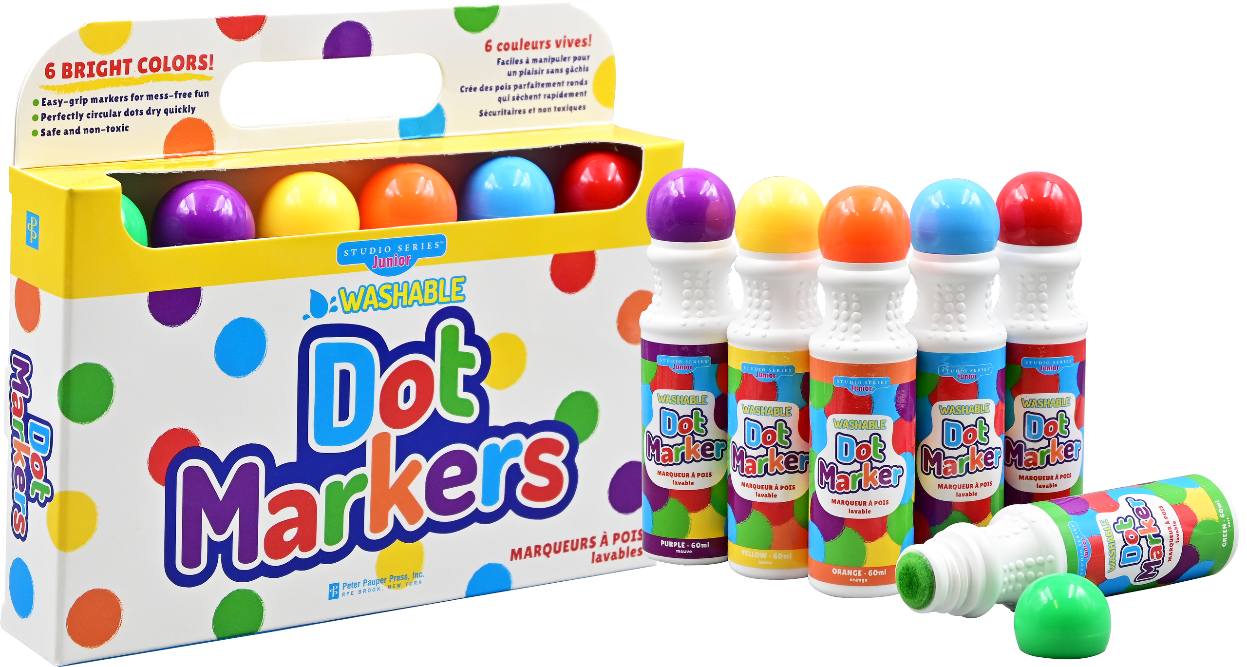 Studio Series Junior Washable Dot Markers (Set of 6)