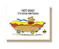 A2 | Birthday Greeting Card | Hot Dog Birthday