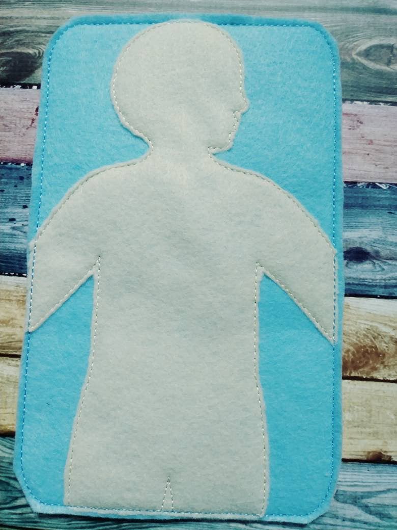 Anatomy board - felt board with 15 organ pieces - learning board - Medical Play Set - human body - busy board - quiet book page - activity