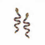 Snake Charmer Beaded Earrings