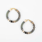 Patchwork Hoop Earrings