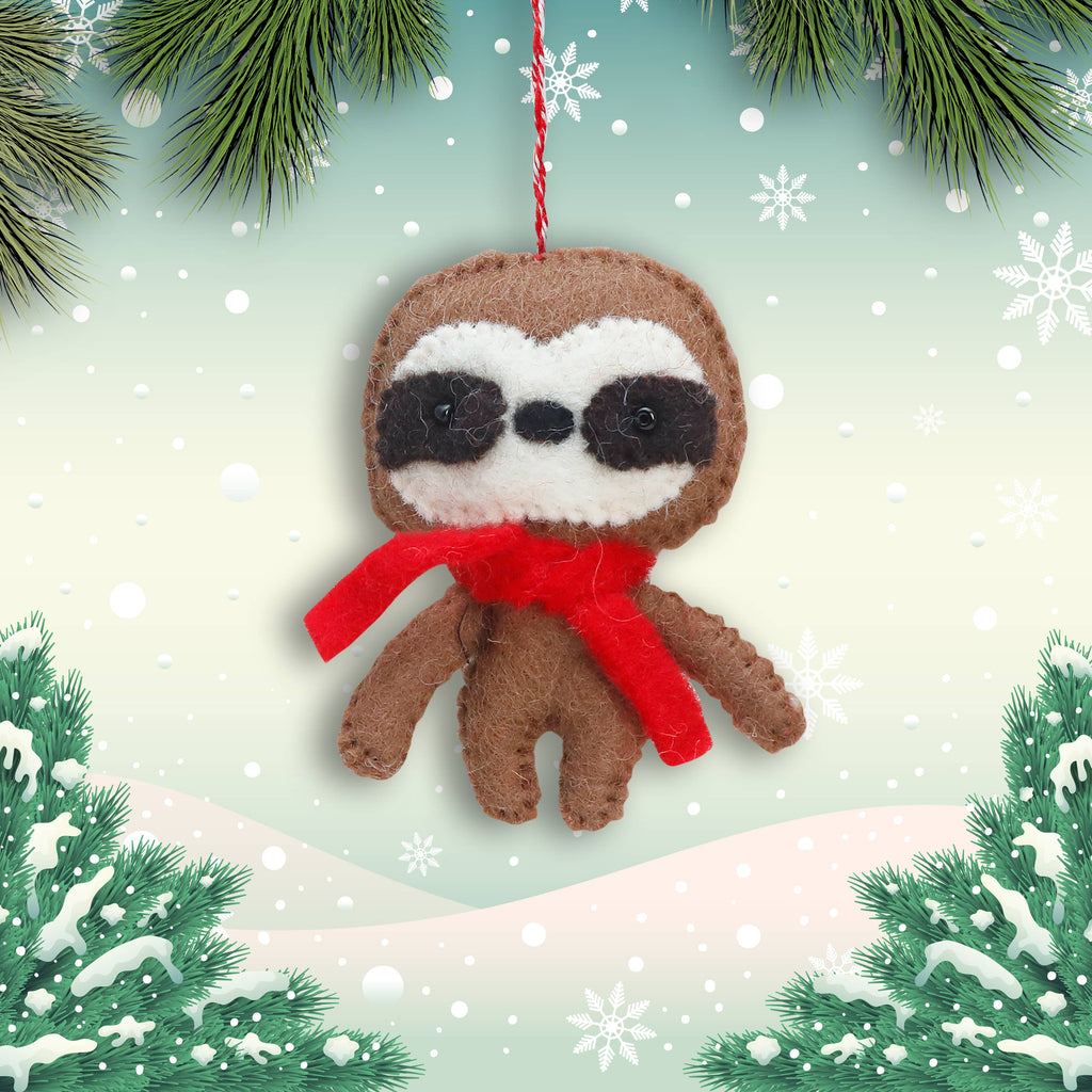 Felt Ornament Sloth