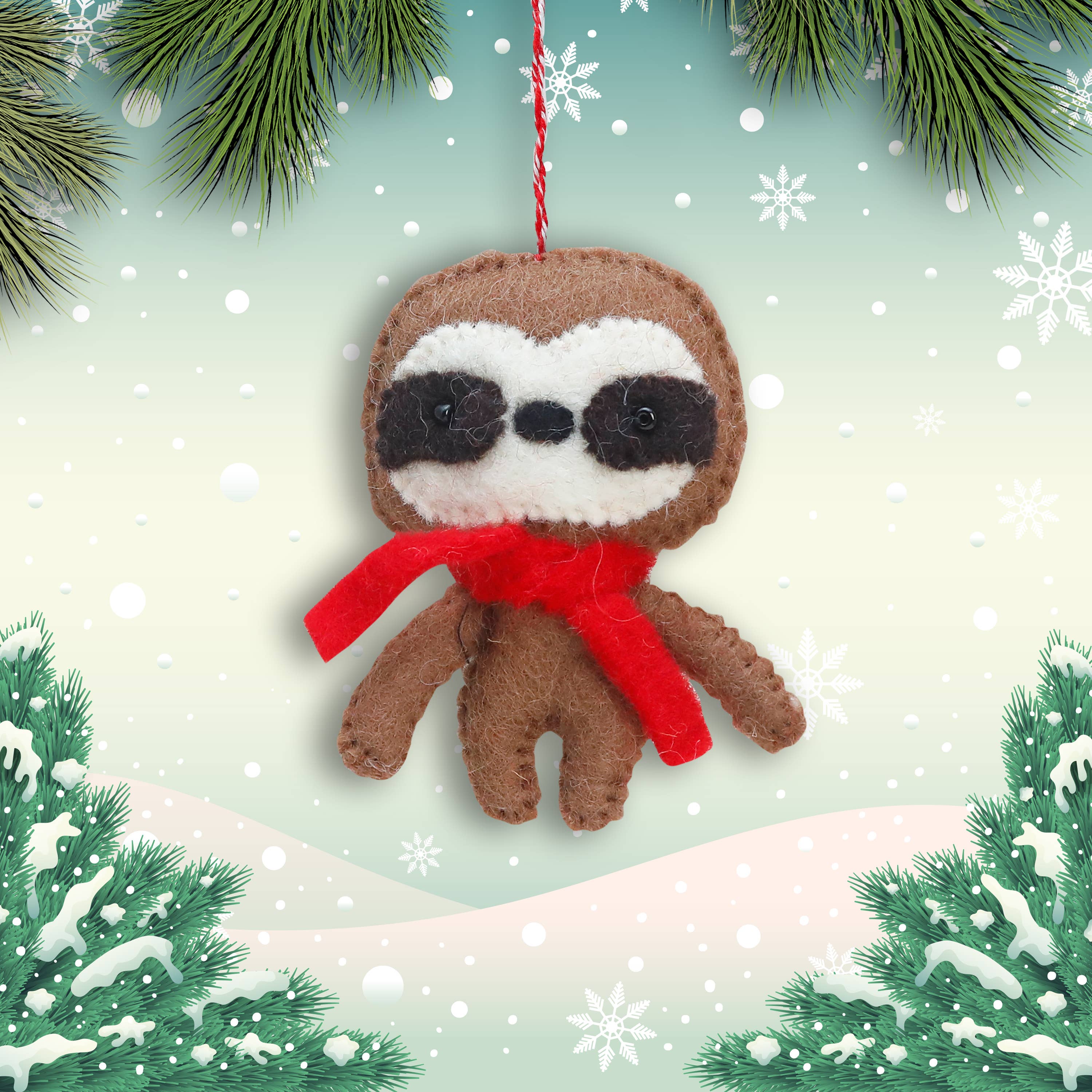 Felt Ornament Sloth