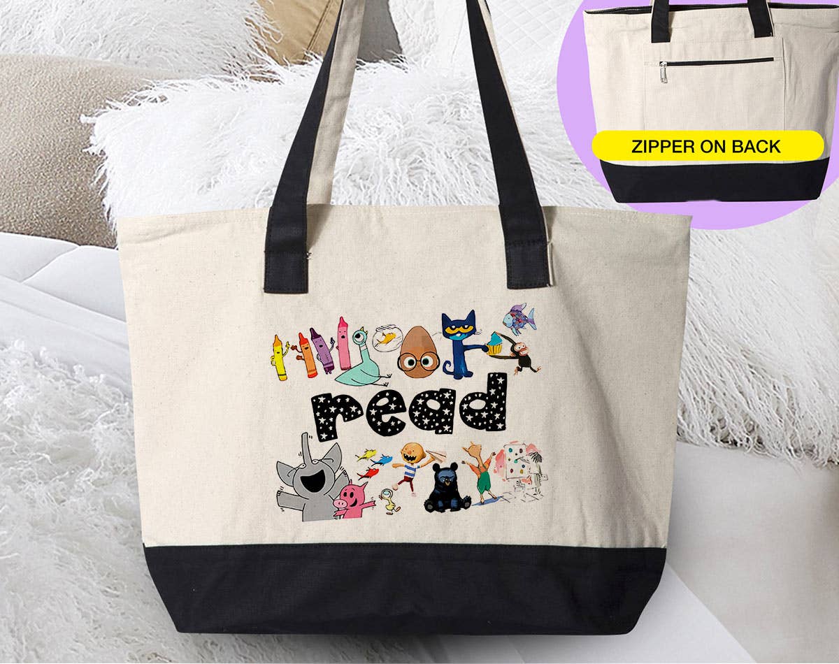 Read Kids Book Characters - Teacher Back To School Tote Bag