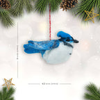 Felt Ornament Tuft Blue Jay