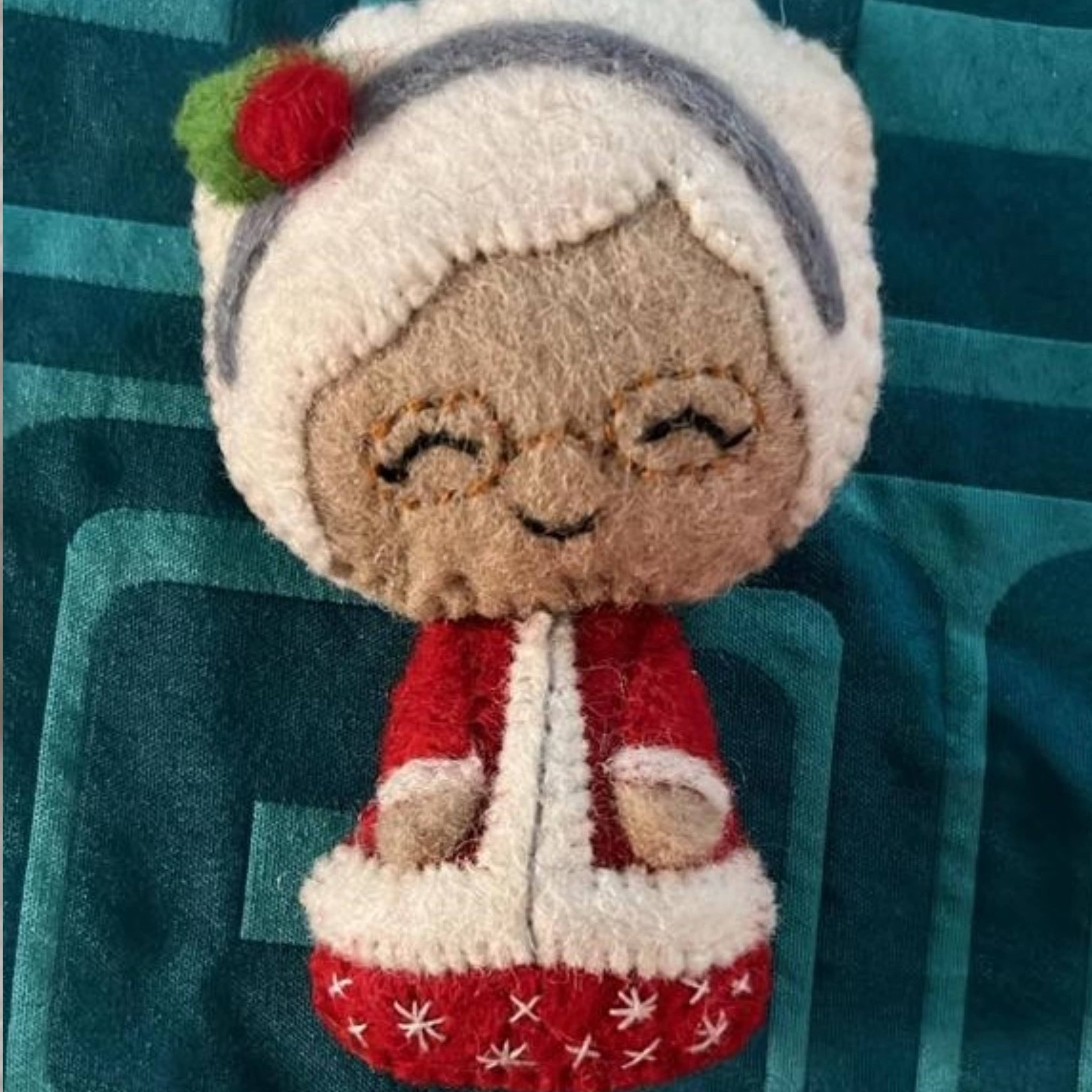 Felt Ornament Ms Claus