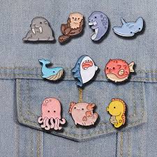 Sea Animals & Marine Enamel Pins, Marine Conservation