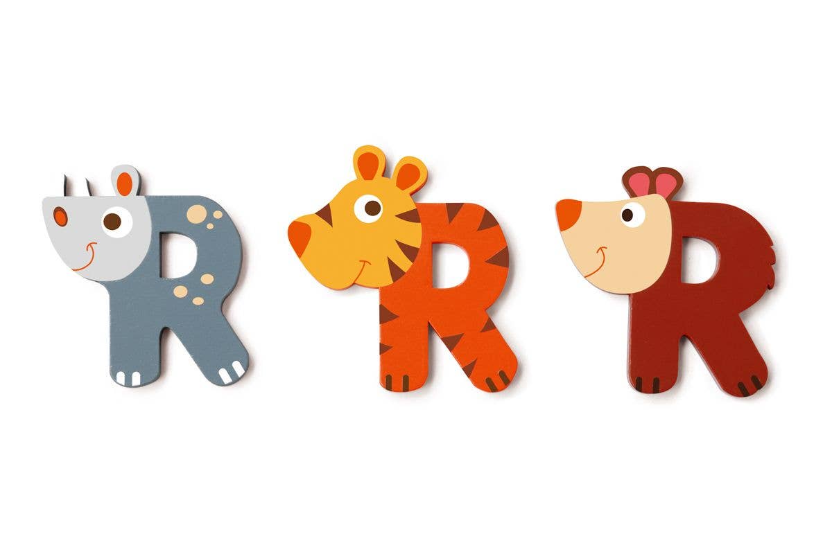 Scratch - Wooden Letter R - 3 Asstd styles