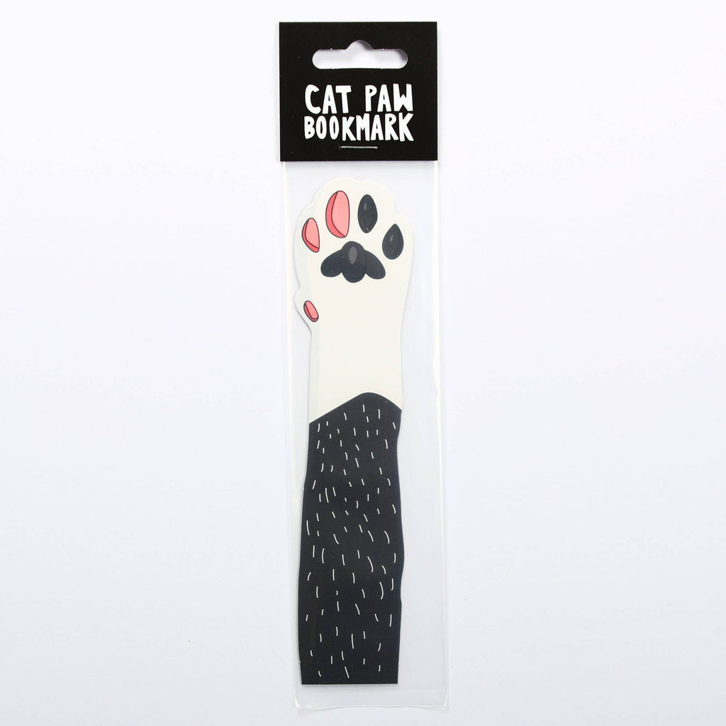 Cat Paw Bookmark - Tuxedo (it's die cut!)