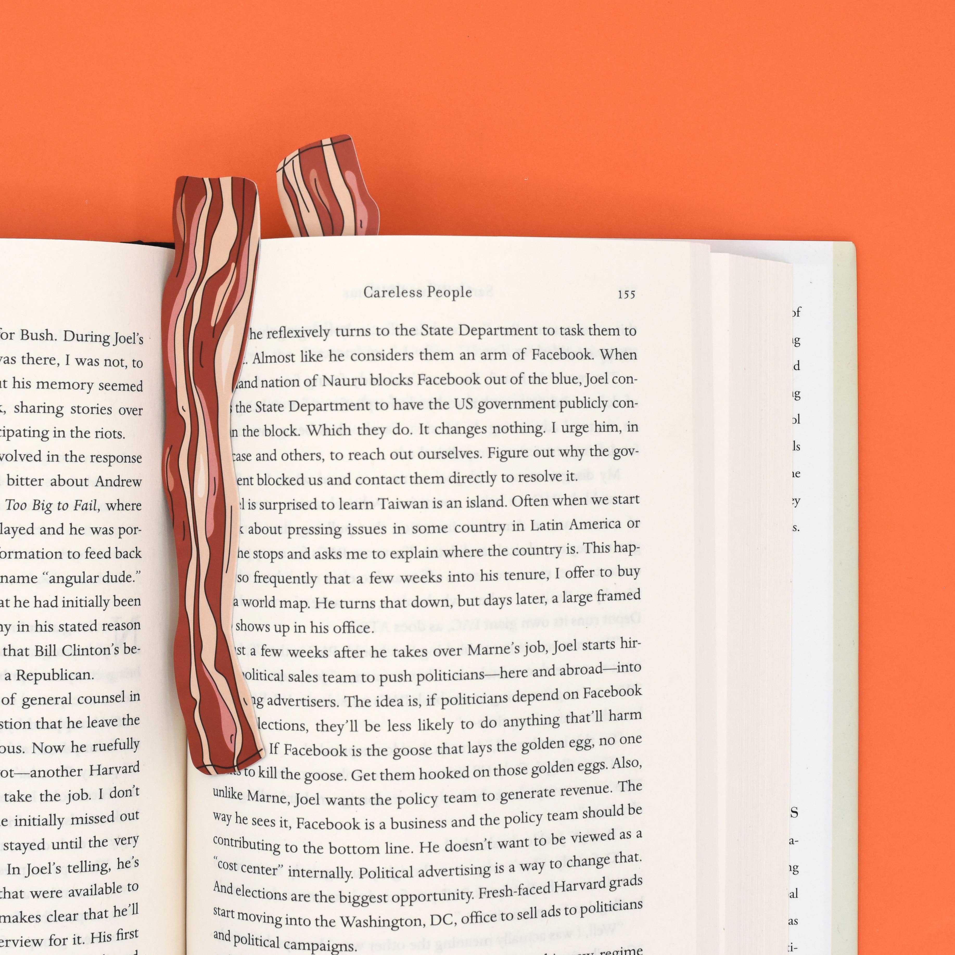 Bacon Bookmarks (they're die cut!)