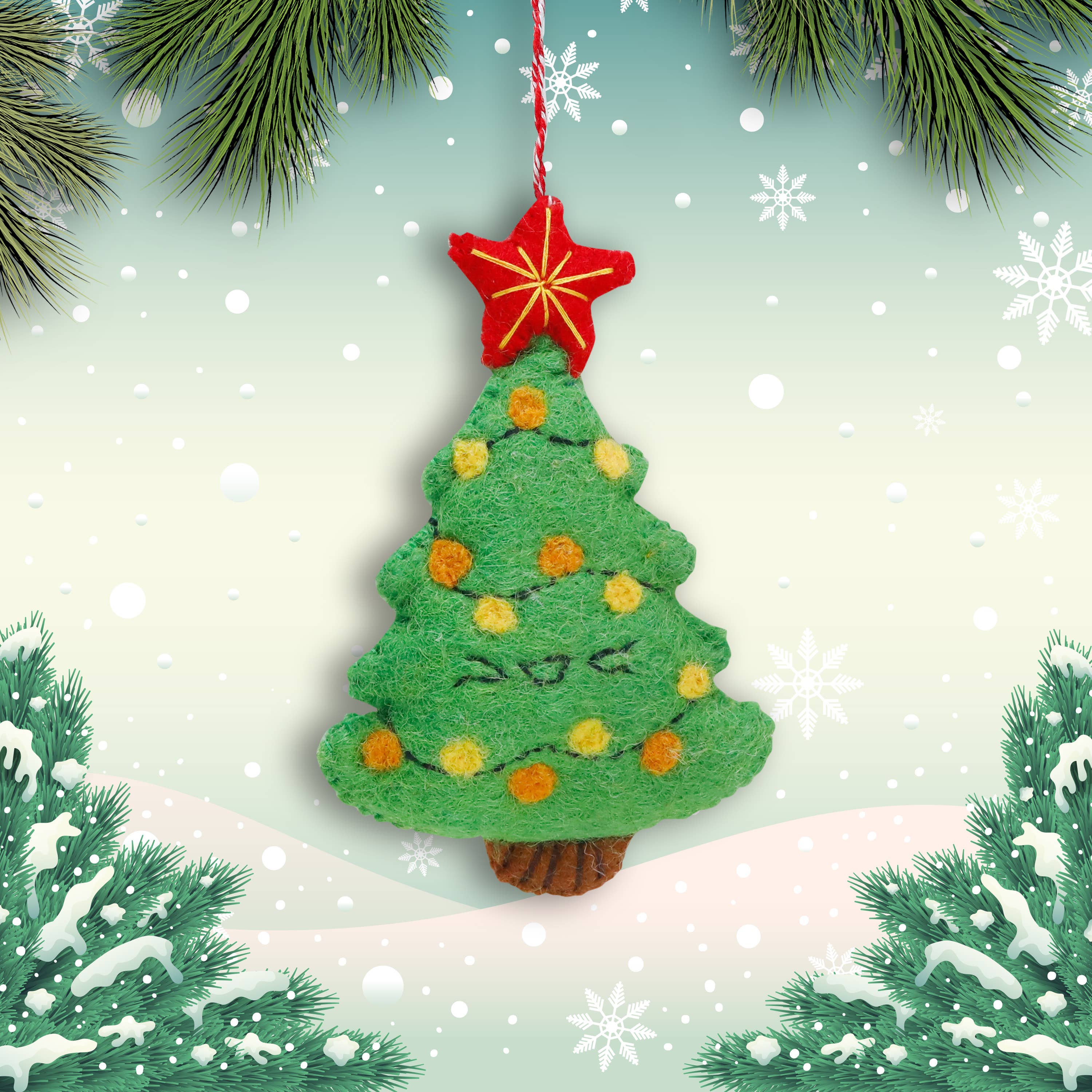 Felt Ornament Christmas Tree