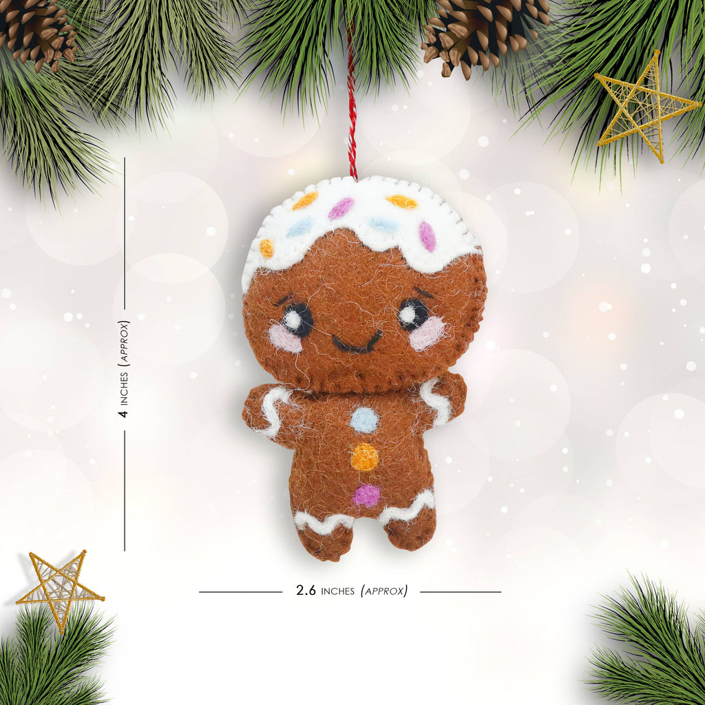 Felt Ornament Gingerbread Man