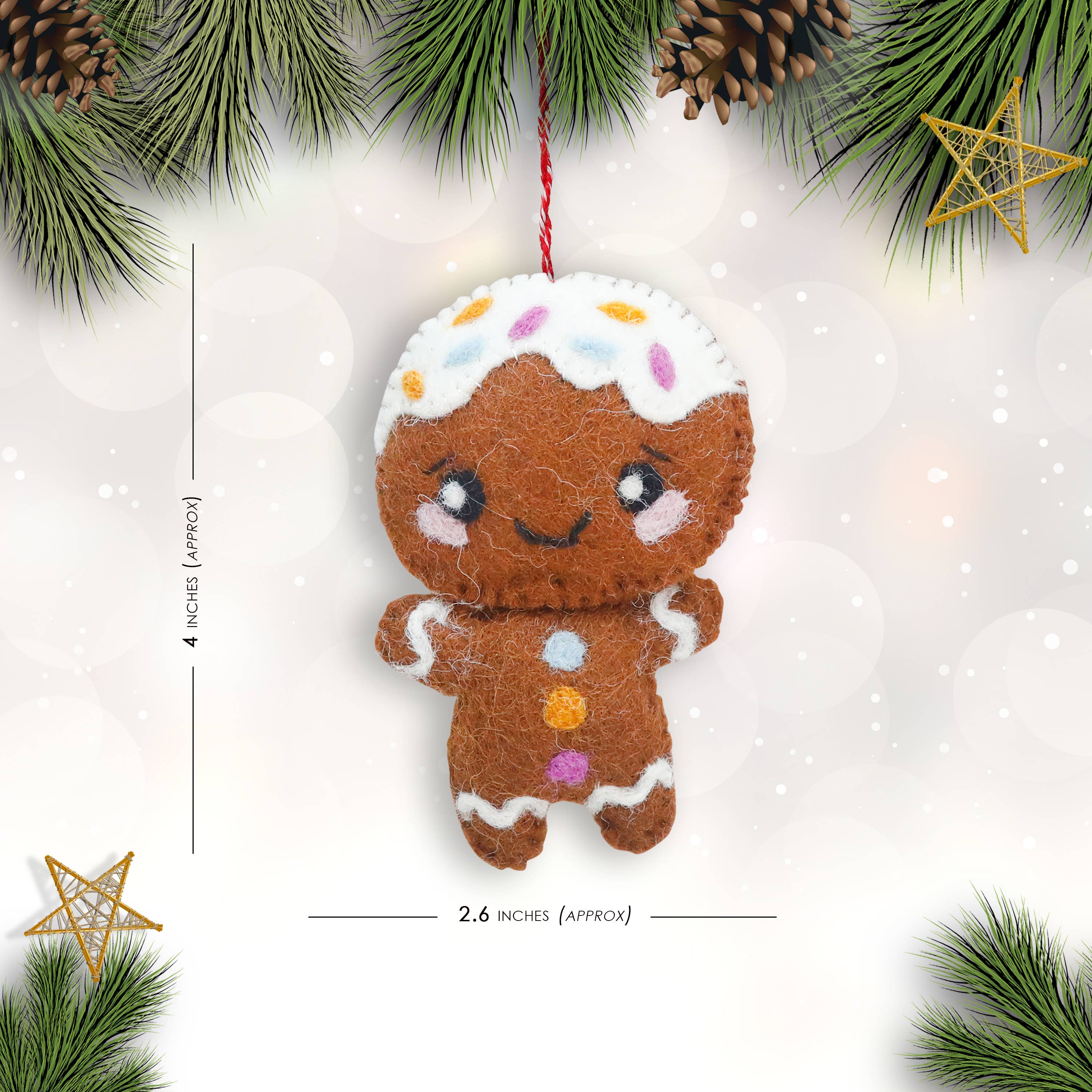 Felt Ornament Gingerbread Man