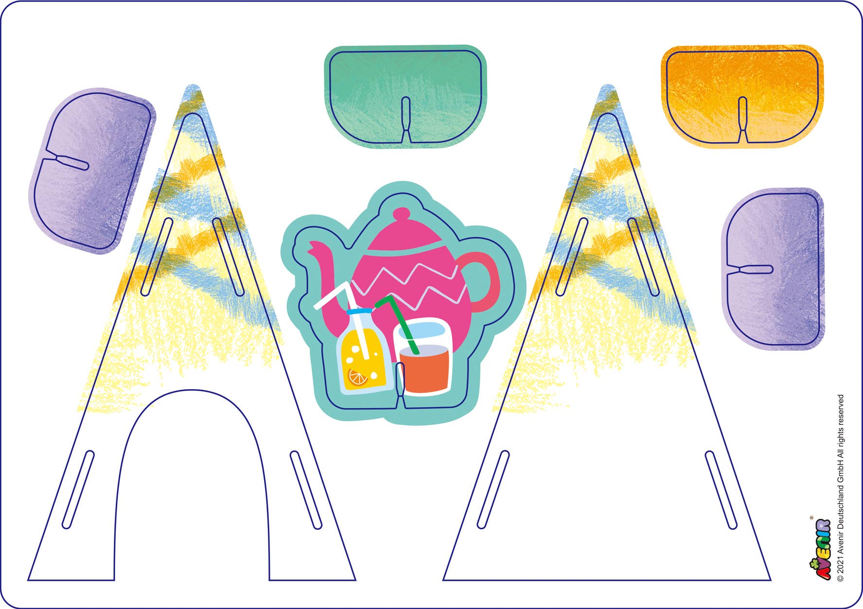 Avenir - Crayon Activity Kit GO PICNIC