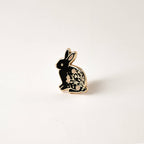 Rabbit Lapel Pin, Bunny Garden Wildlife Gifts