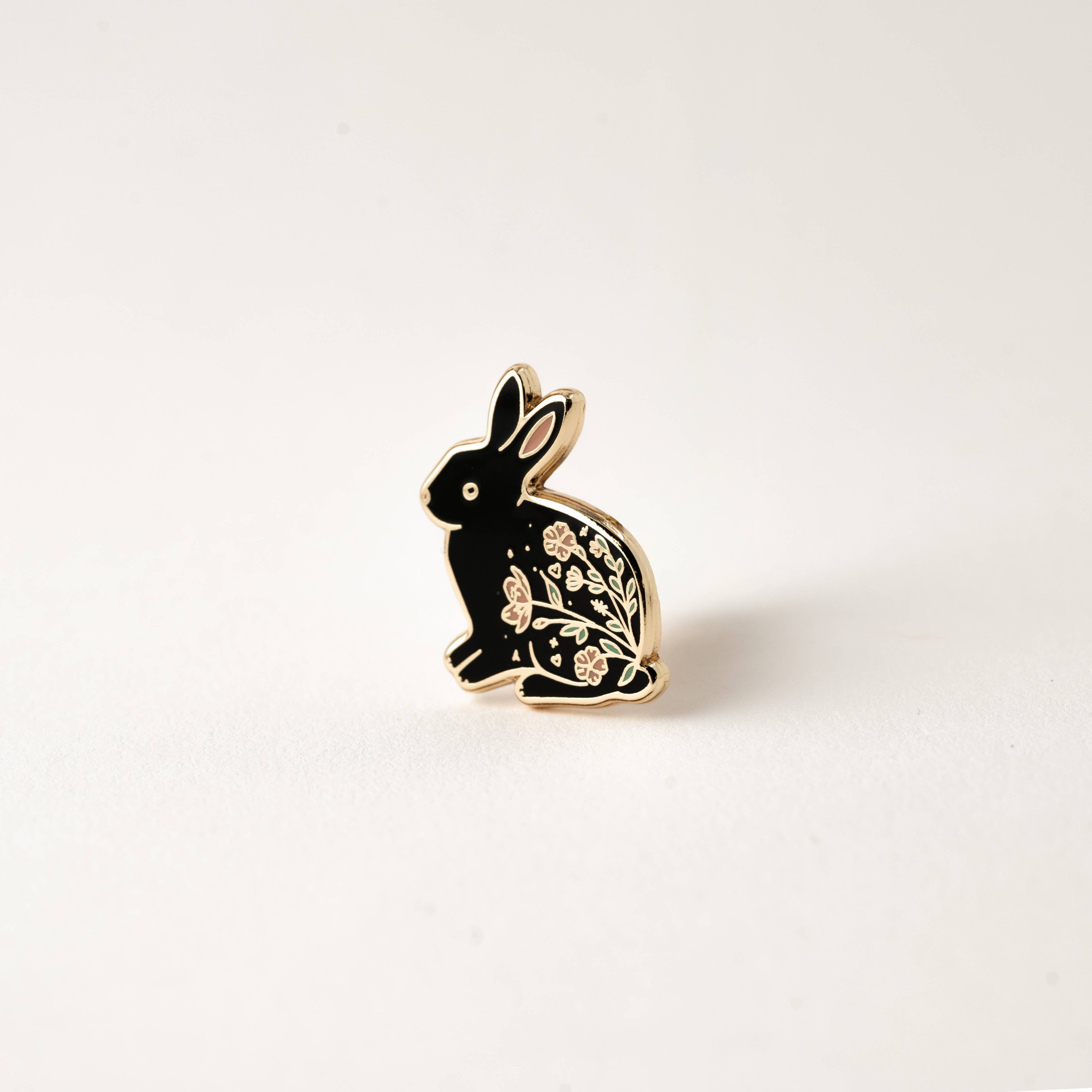 Rabbit Lapel Pin, Bunny Garden Wildlife Gifts