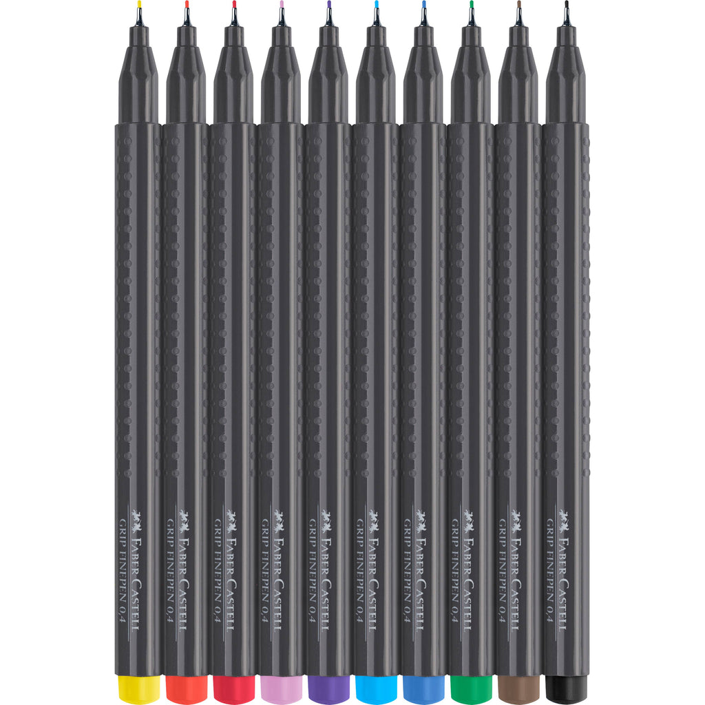 Grip Fineliner Thin Markers 10ct Set