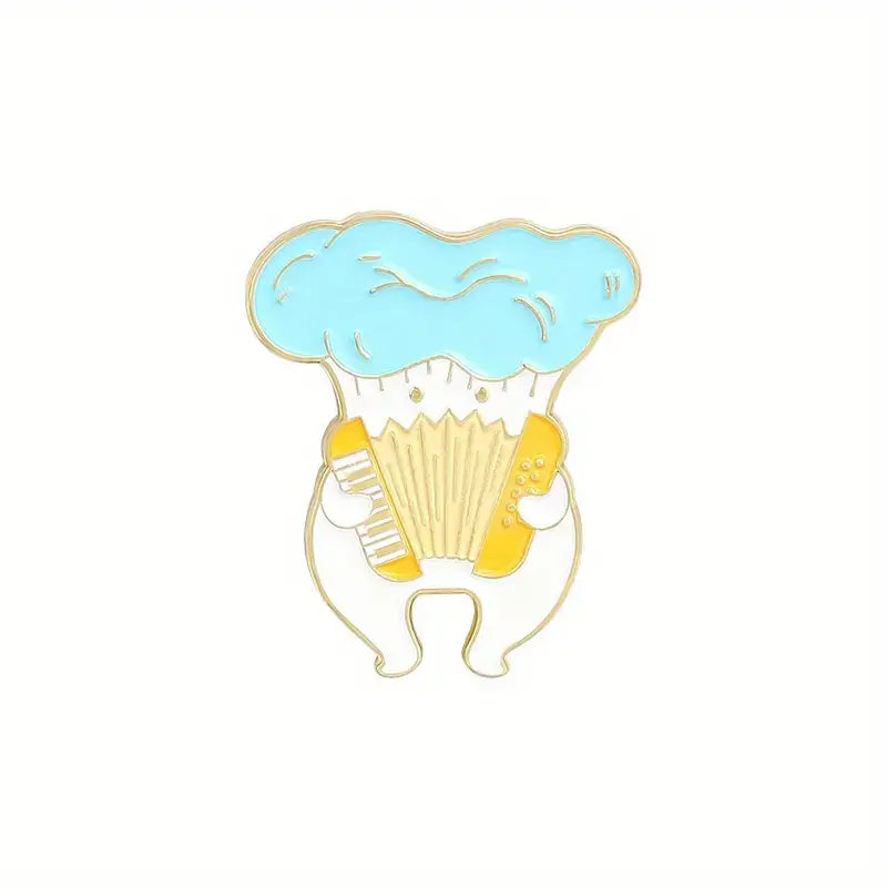 Creative Mushroom Enamel Pins for Backpacks and Clothes