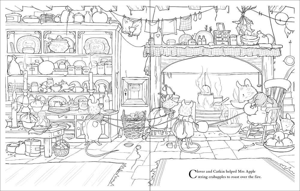 Brambly Hedge: Festive Coloring Book : Jill Barklem