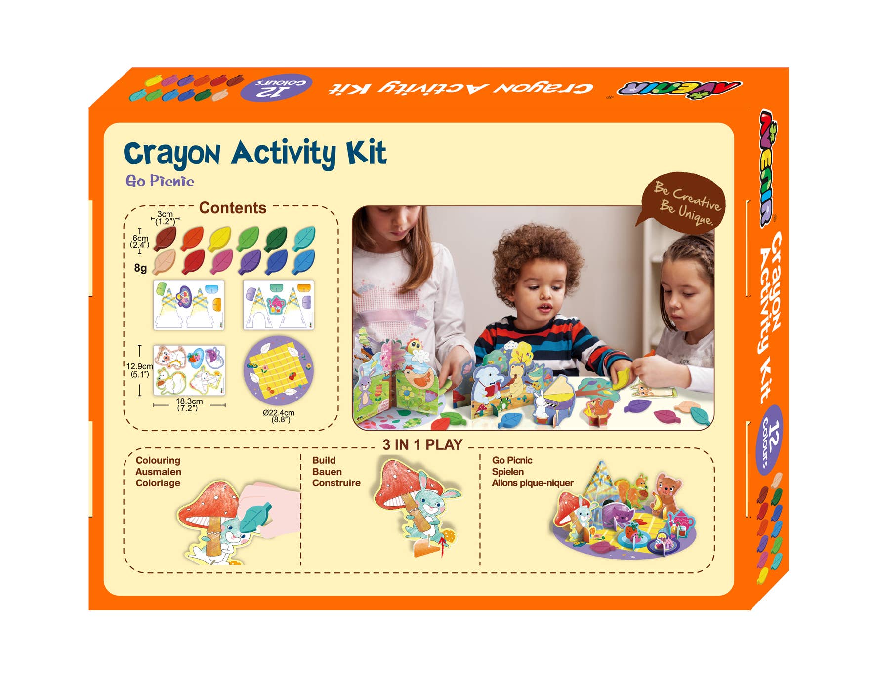 Avenir - Crayon Activity Kit GO PICNIC