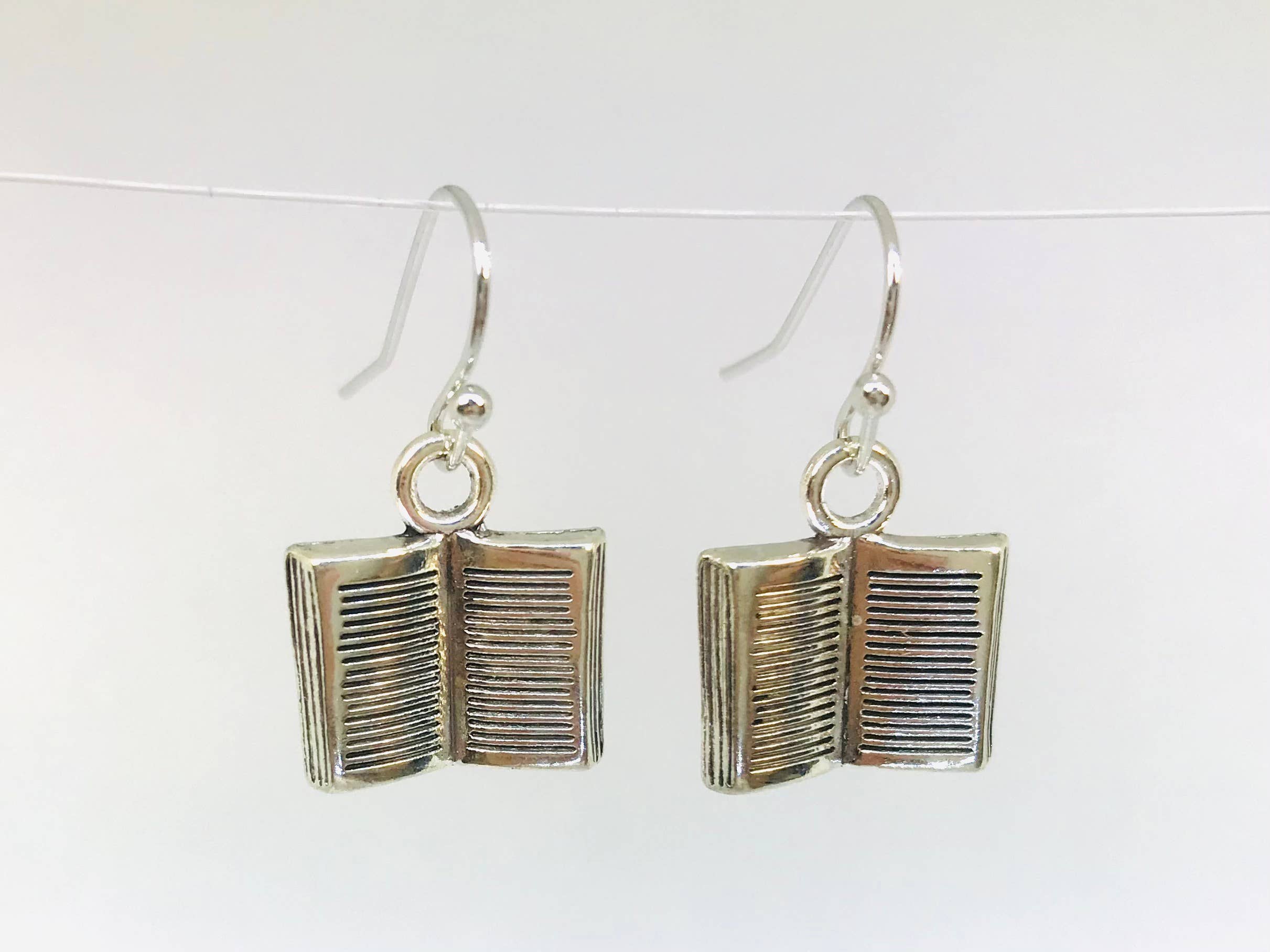 Open Book Earrings, Book Worm Nerd gift