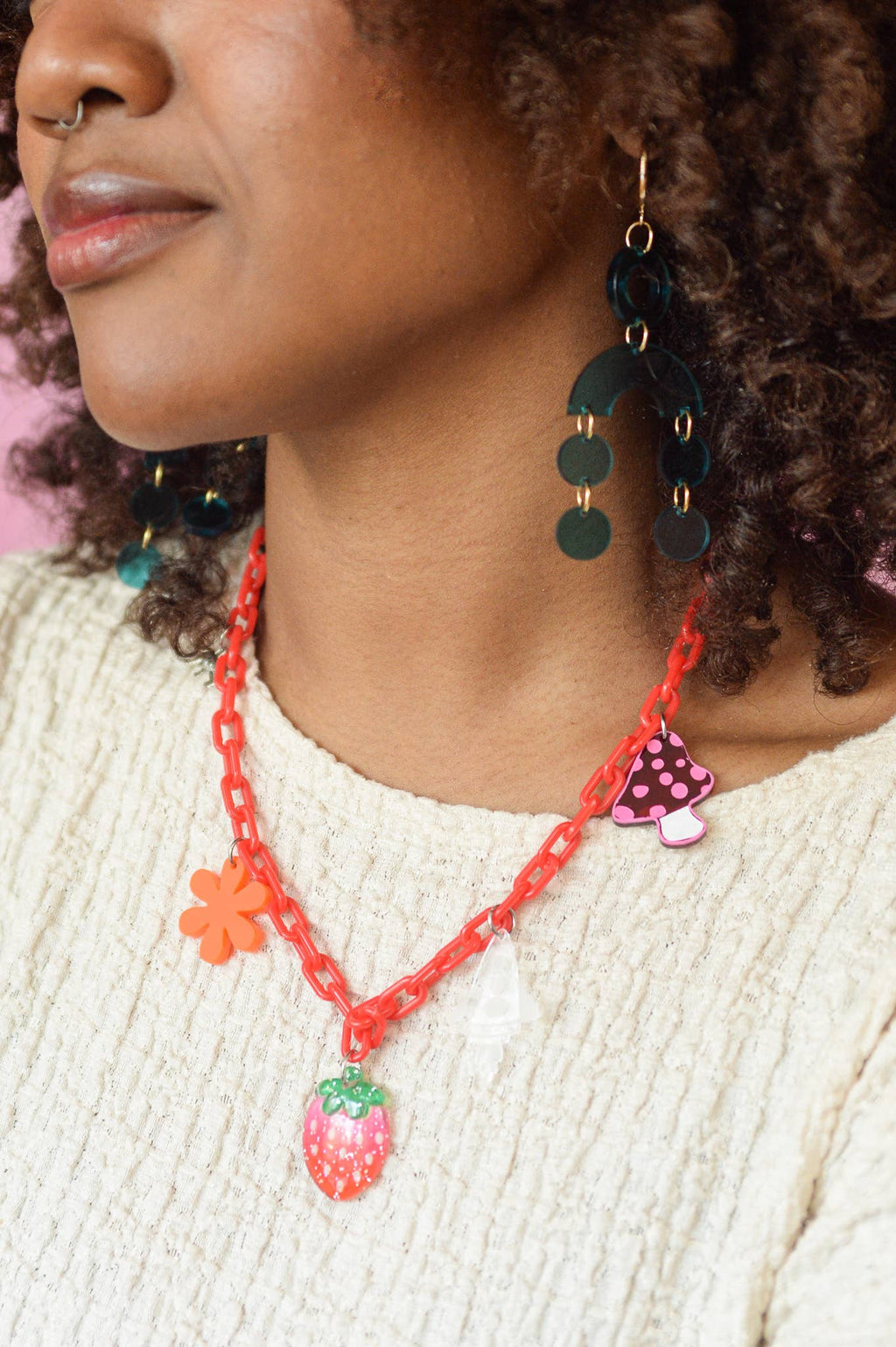 Teal Translucent Statement