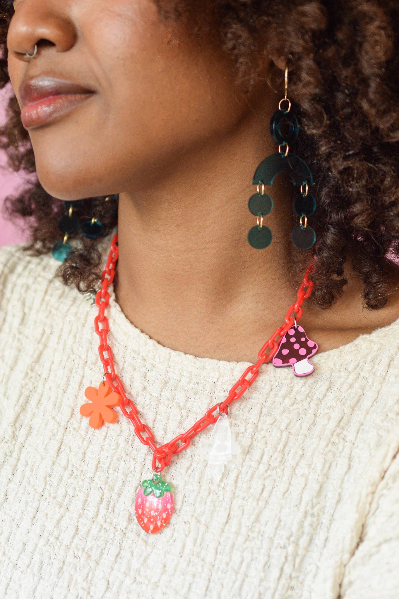 Teal Translucent Statement