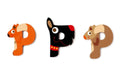 Scratch - Wooden Letter P - 3 Asstd styles