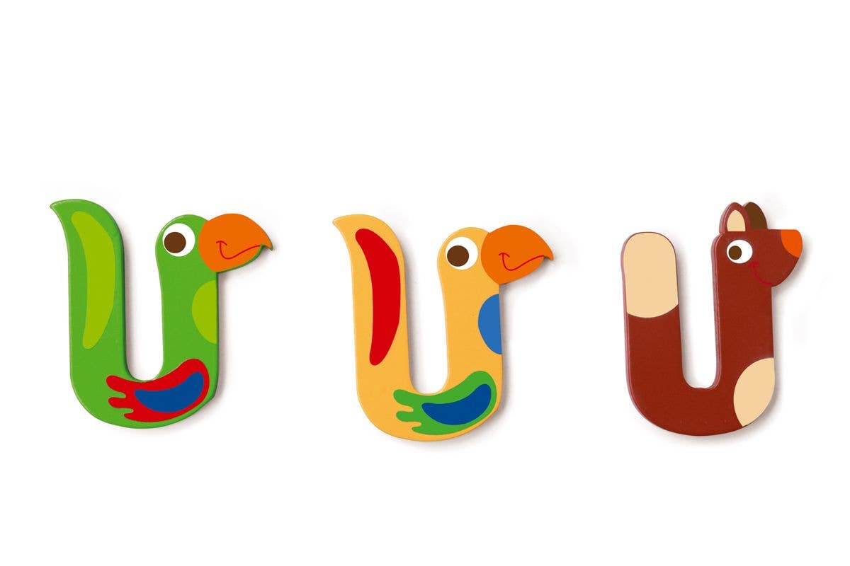 Scratch - Wooden Letter U - 3 Asstd styles