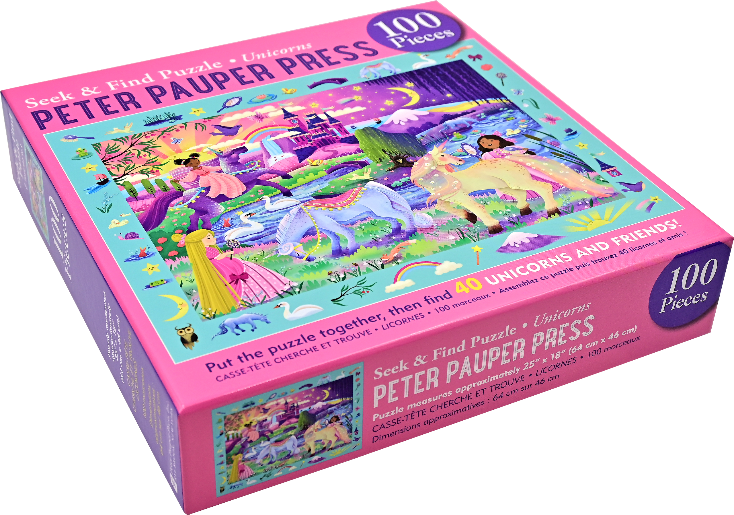Unicorns Seek & Find 100-Piece Jigsaw Puzzle