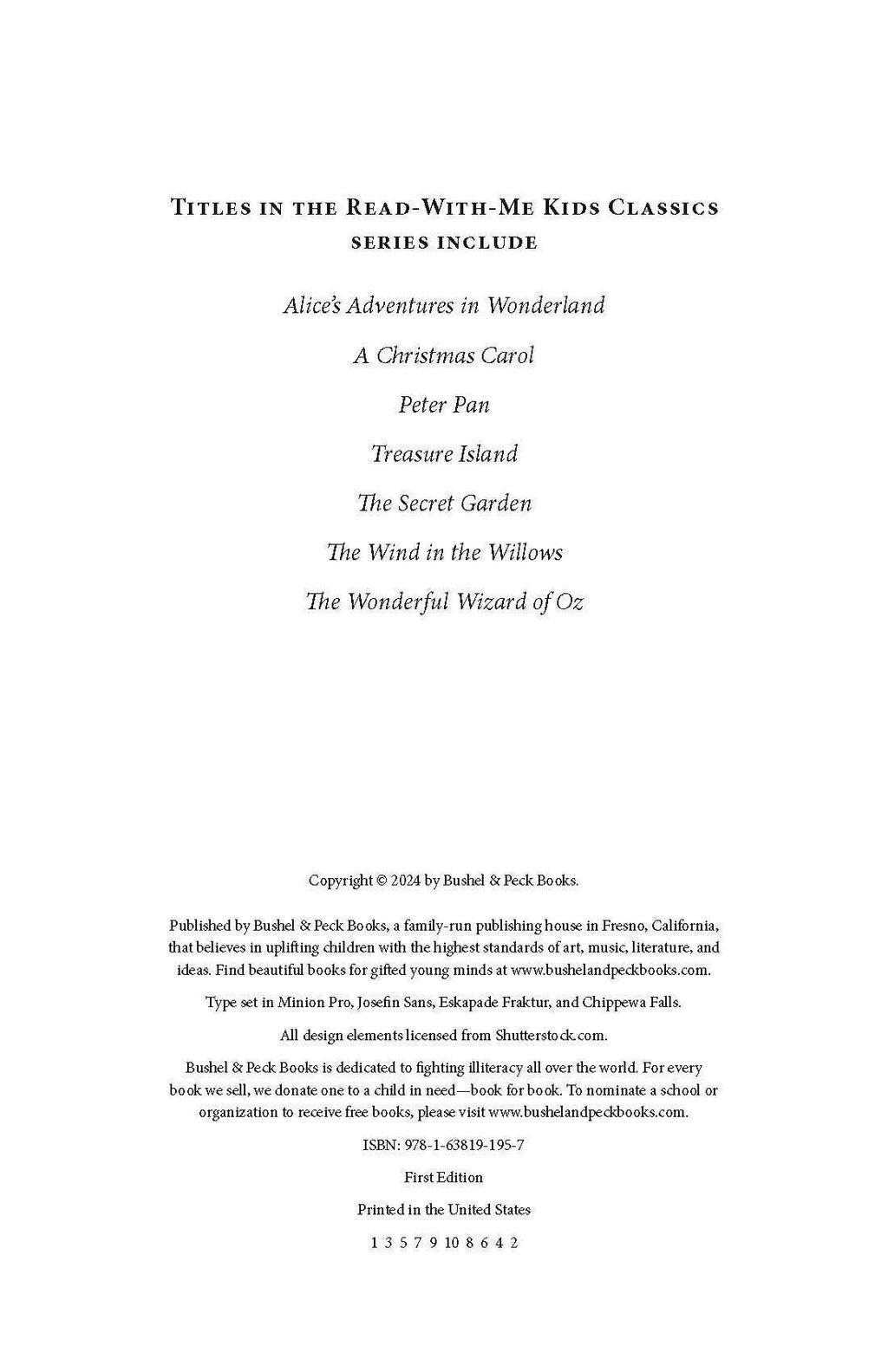 Alice's Adventures in Wonderland: The Read-With-Me Edition