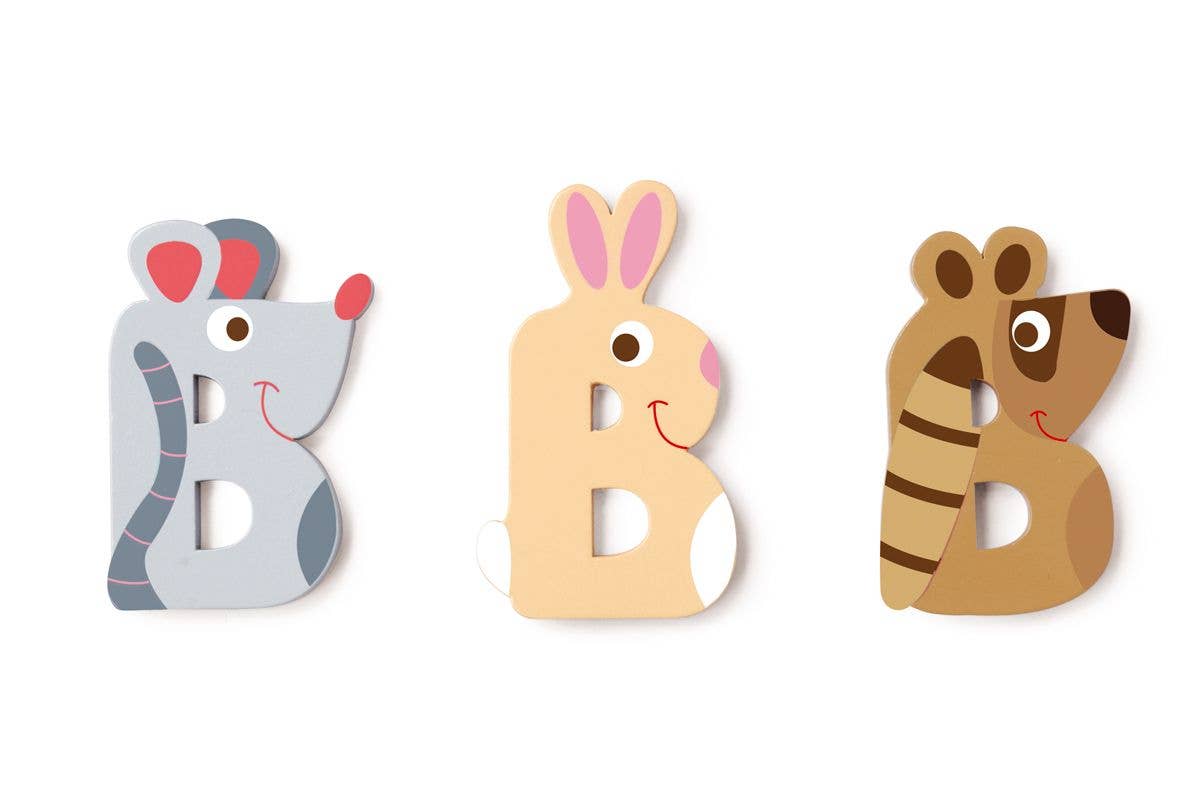 Scratch - Wooden Letter B - 3 Asstd styles