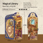 DIY Book Nook Kit: Magical Library w/ Dust Cover