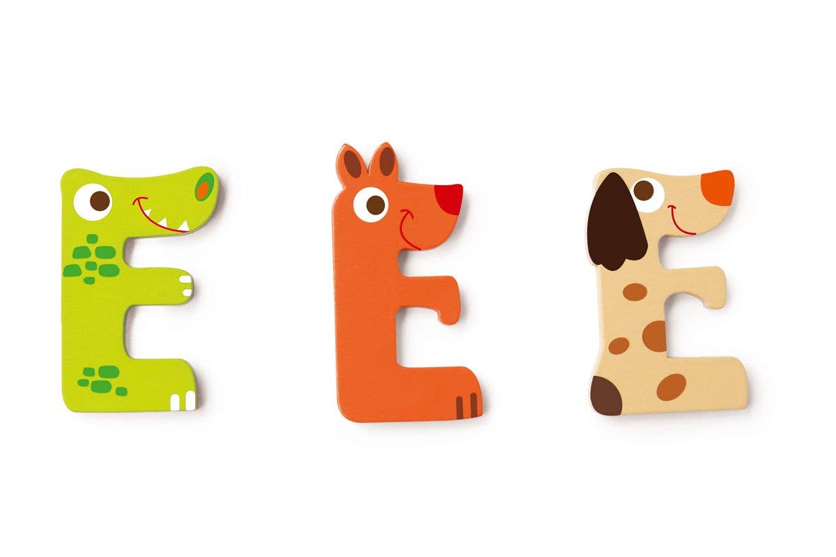 Scratch - Wooden Letter E - 3 Asstd styles