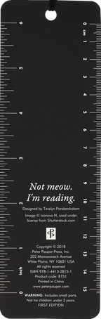 Not Meow. I'm Reading. Beaded Bookmark