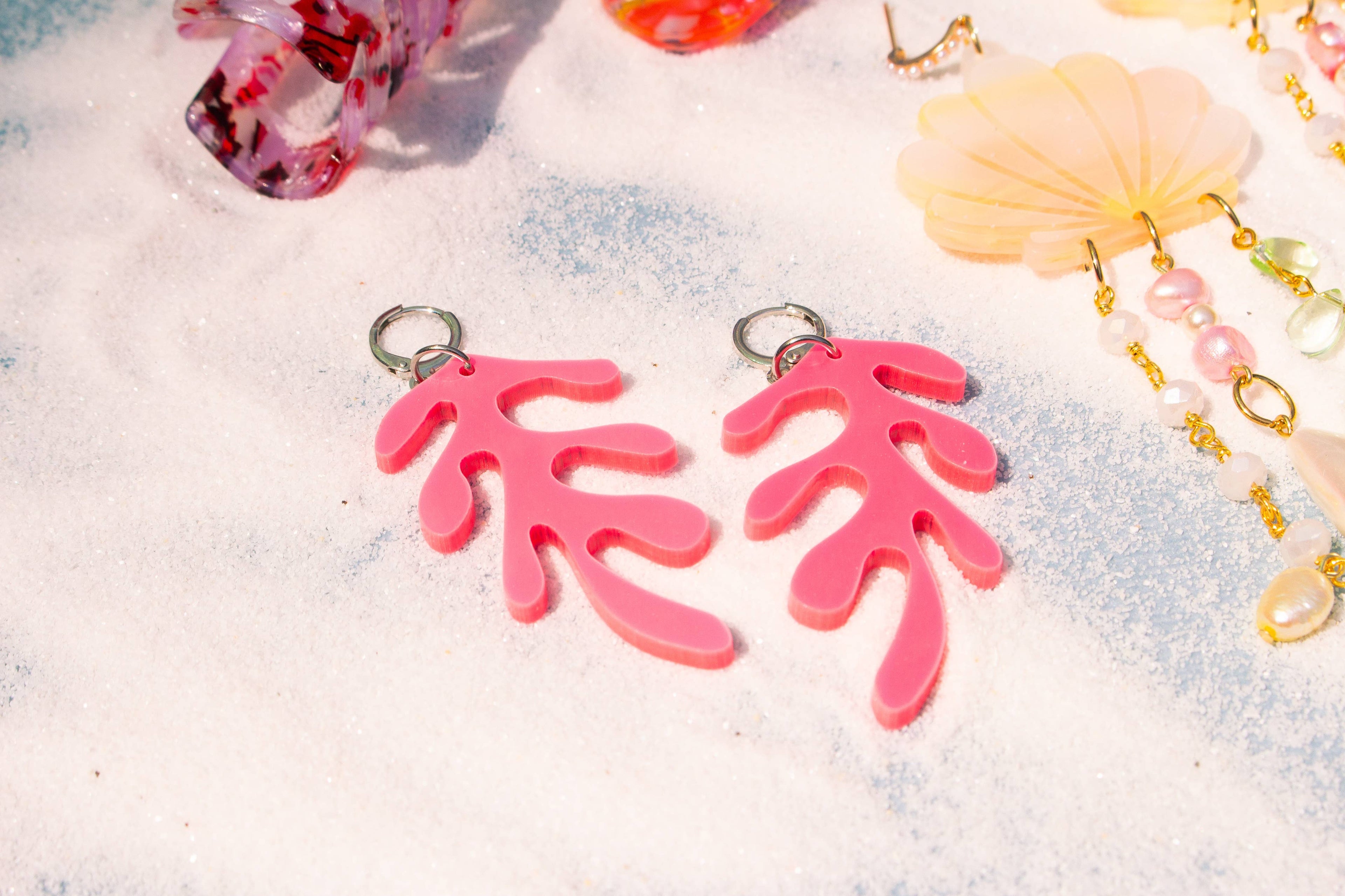 Happy as a Clam Beach Earrings