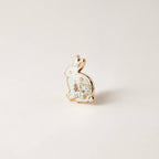 Rabbit Lapel Pin, Bunny Garden Wildlife Gifts