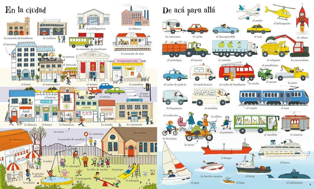 Big Book Of Spanish Words : Usborne