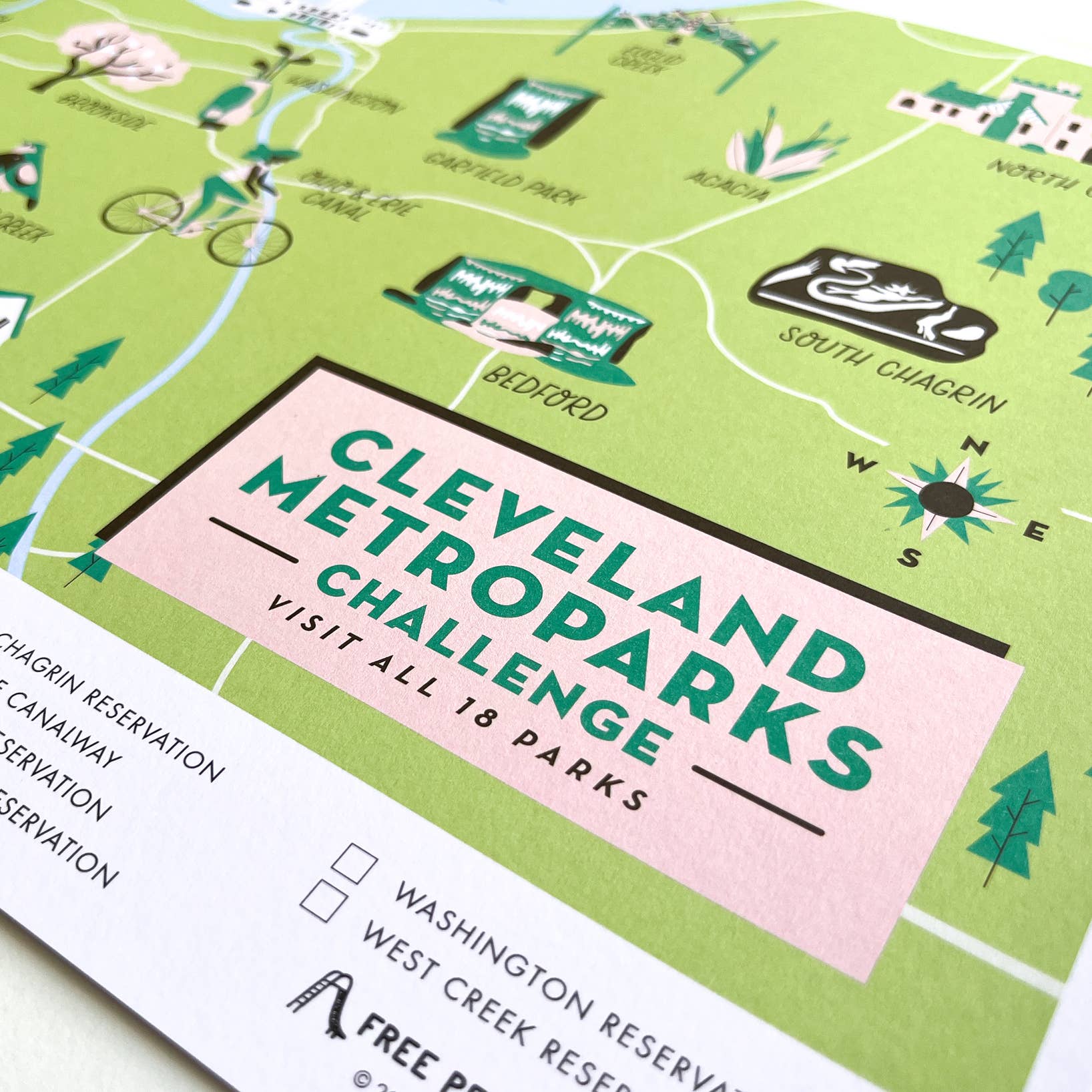 Cleveland Metroparks Challenge Map
