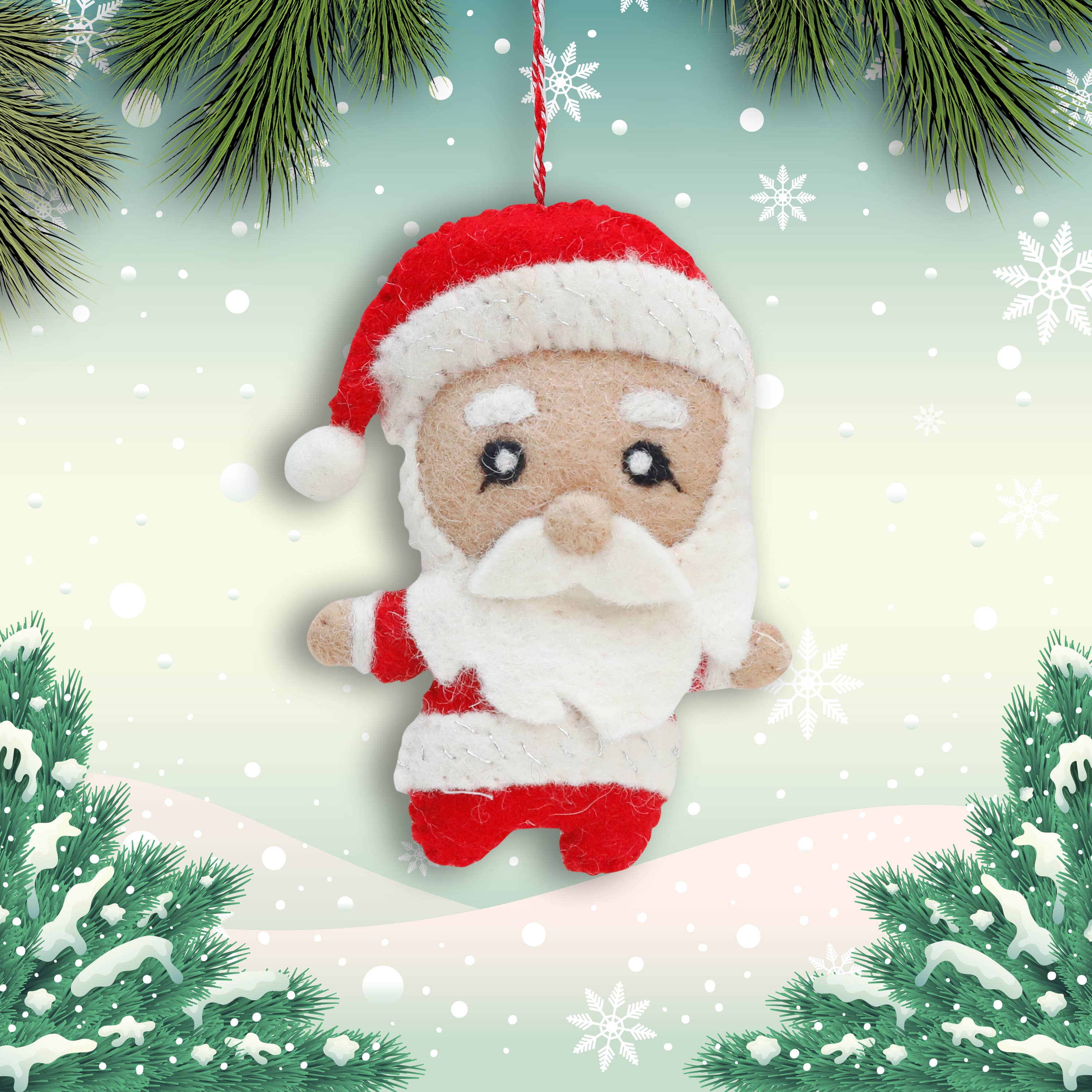 Felt Ornament Santa Claus