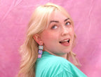 Rainbow Dangling Books Earrings