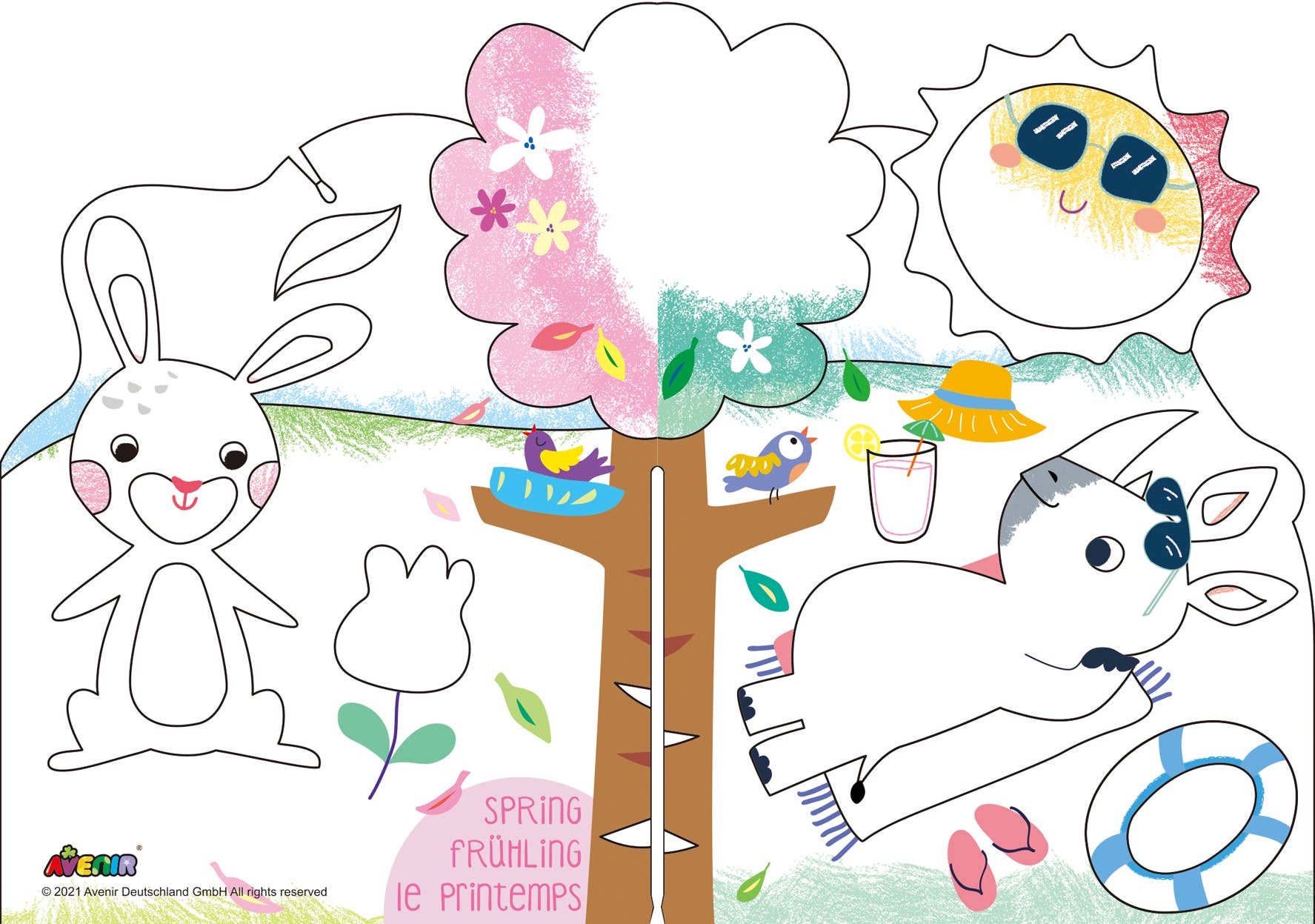 Avenir - Crayon Activity Kit INTO THE SEASONS