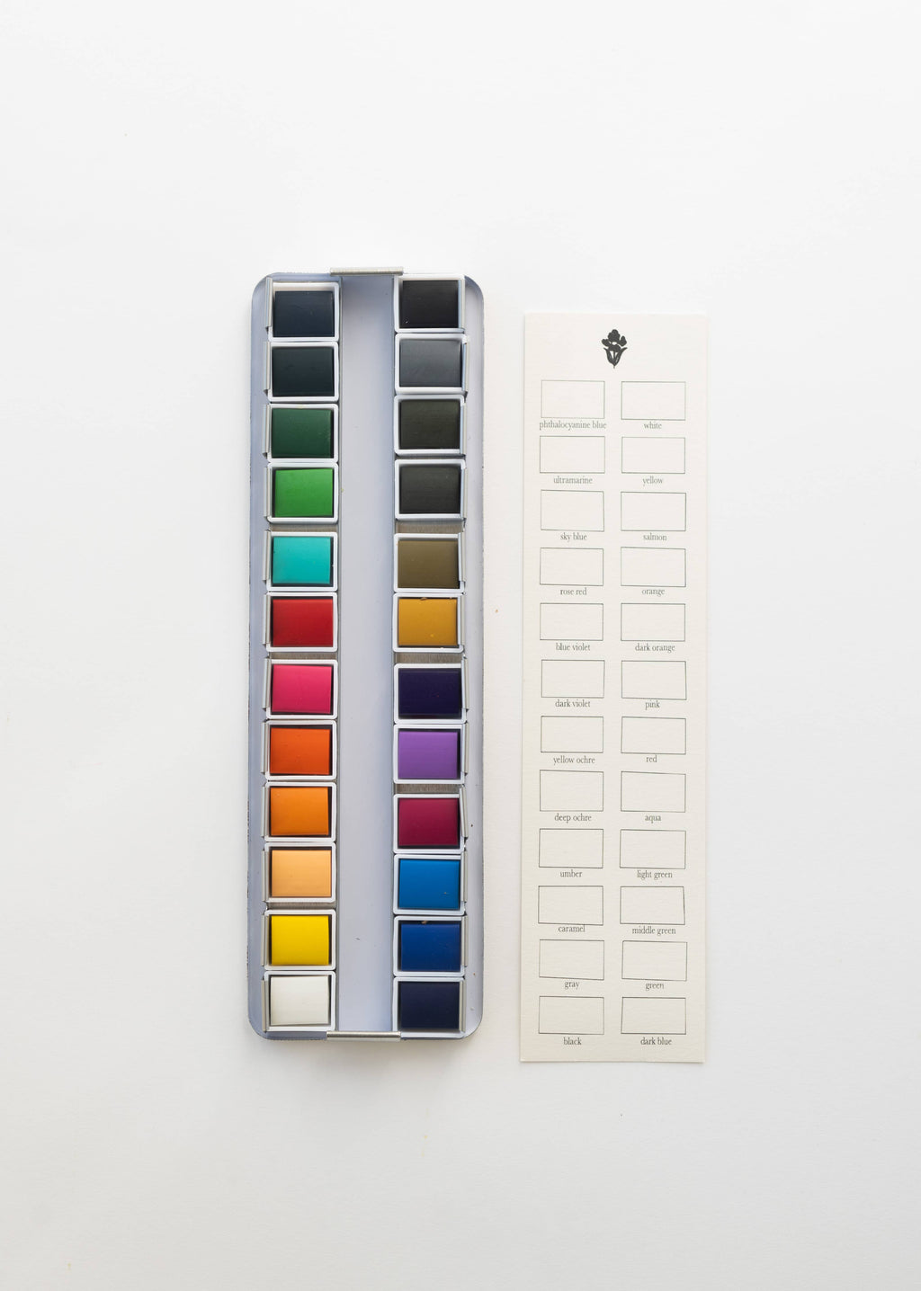 24 Color Watercolor Paint Palette