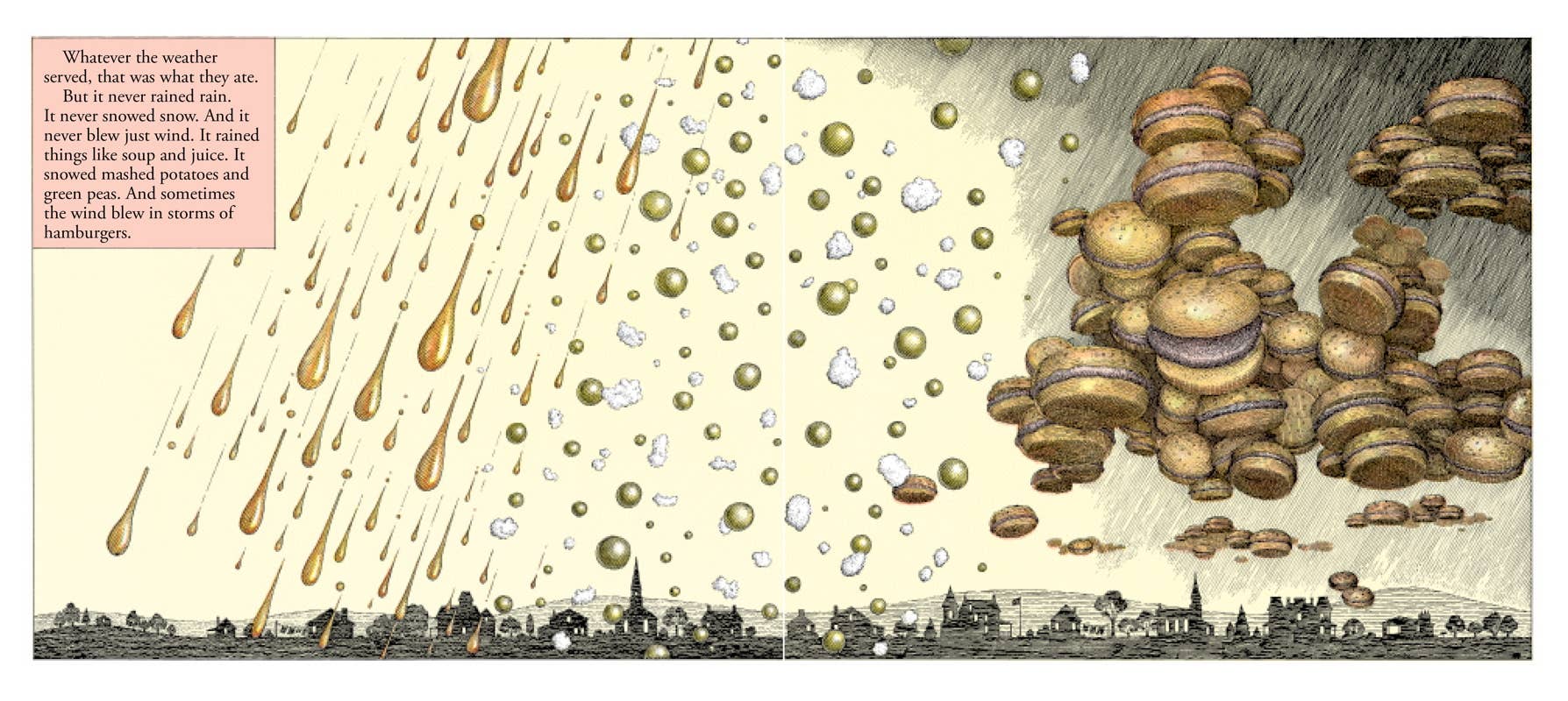 Cloudy With a Chance of Meatballs by Judi   Barrett