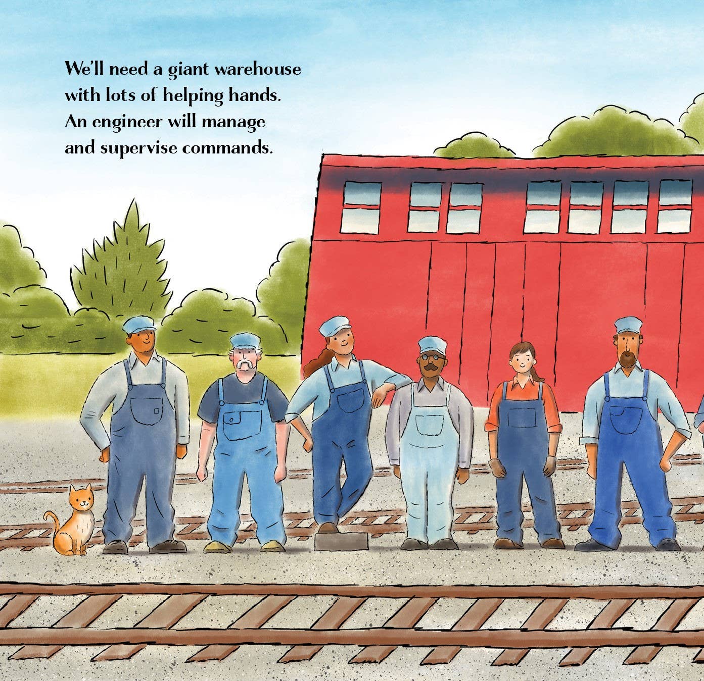 Let's Build a Little Train Picture Book