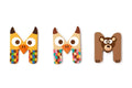 Scratch - Wooden Letter M - 3 Asstd styles